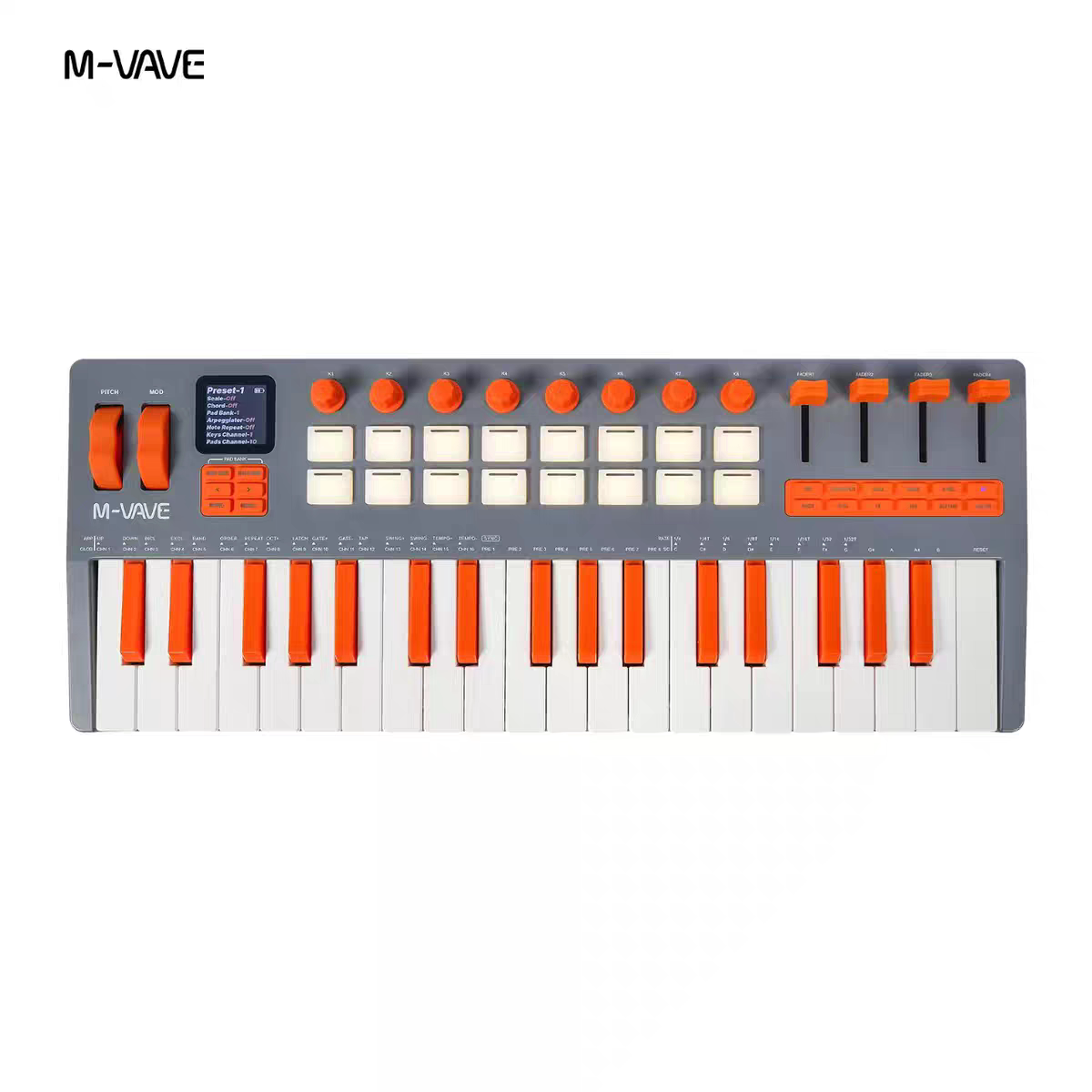 Midi Controller Pad - M-VAVE SMK-37 Elite MIDI Keyboard with