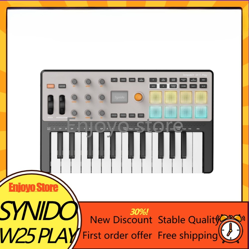 Synido TempoKEY W25 Play Wirel - Midi Controller Pad review and price