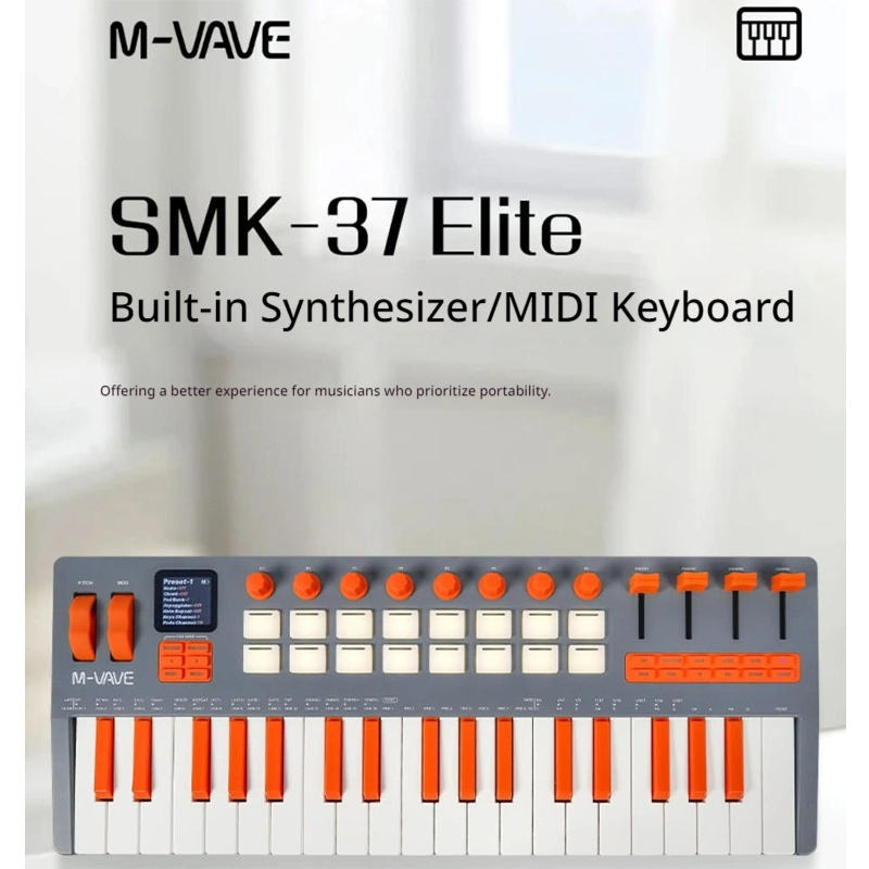 New M-Vave Smk-37pro/Smk37elit - Midi Controller Pad review and price