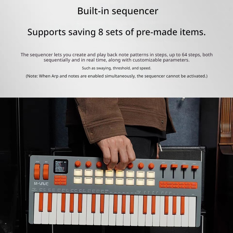 New M-Vave Smk-37pro/Smk37elit - Midi Controller Pad review and price